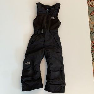 Kids size 5 [xxs] Black Northface bibs
